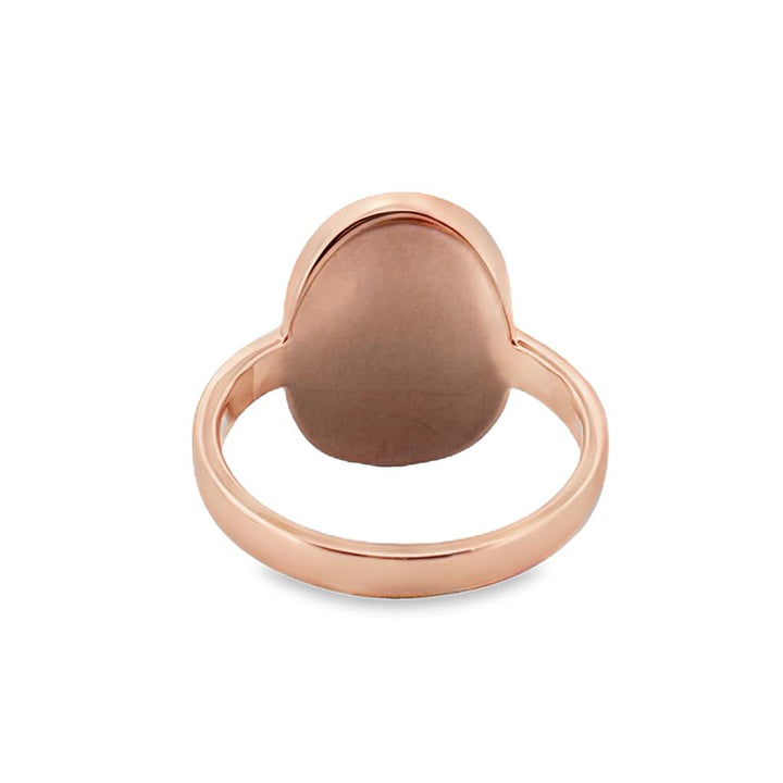 2.79 CT Ethiopian Opal 14K Rose Gold Bezel-Set Oval Ring