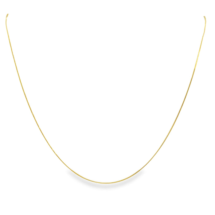 14K Yellow Gold Snake Chain Necklace – 18"