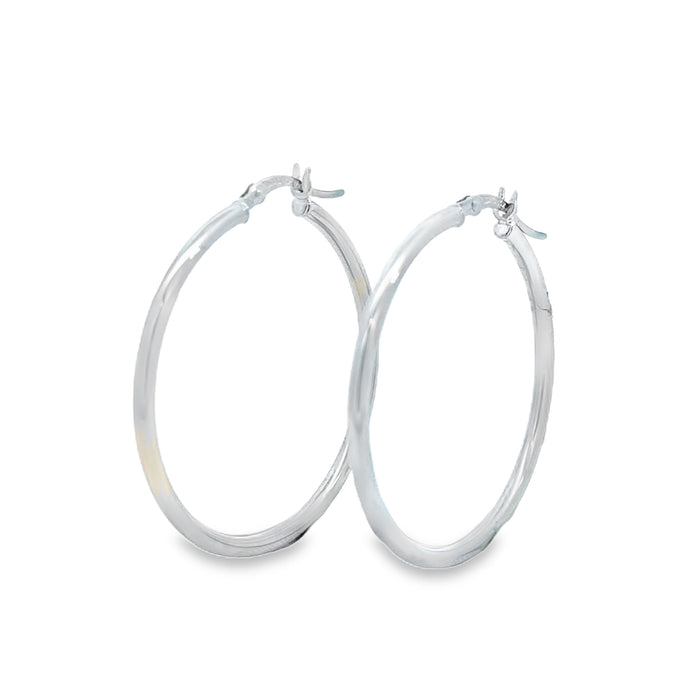 14 Karat Yellow Gold Polished Hoop Earrings