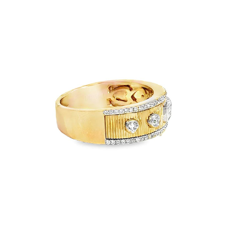 0.34 CTW Multi-Shape Diamond 14K Yellow Gold Band Ring