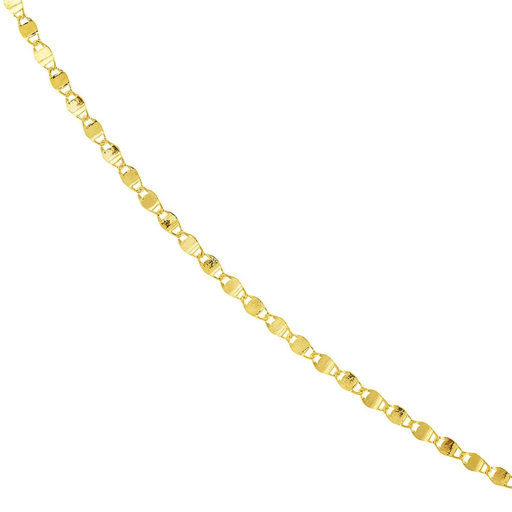 14K Yellow Gold 2.70mm Valentino Chain Bracelet