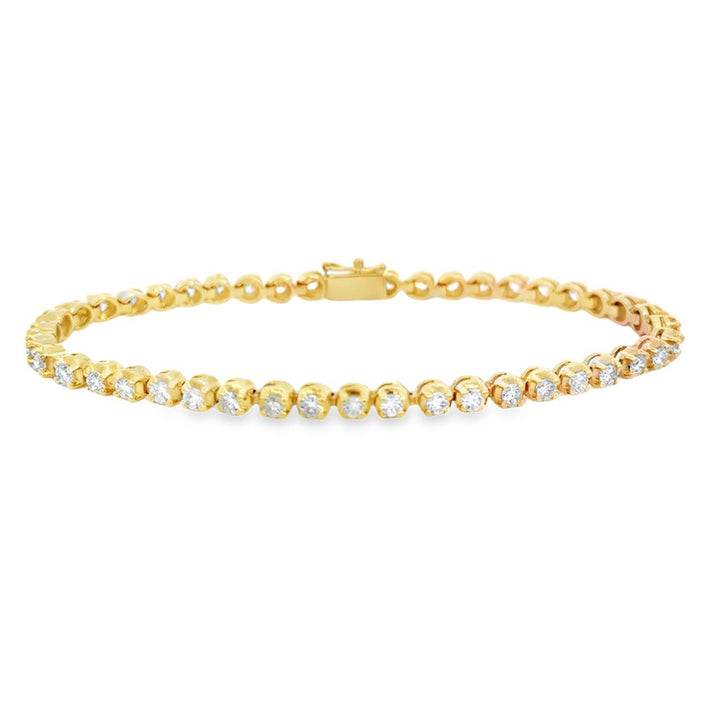 Pre-Owned 3.00 CTW Diamond 14K Yellow Gold Tennis Bracelet