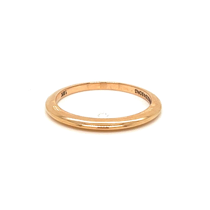 18K Rose Gold Wedding Band