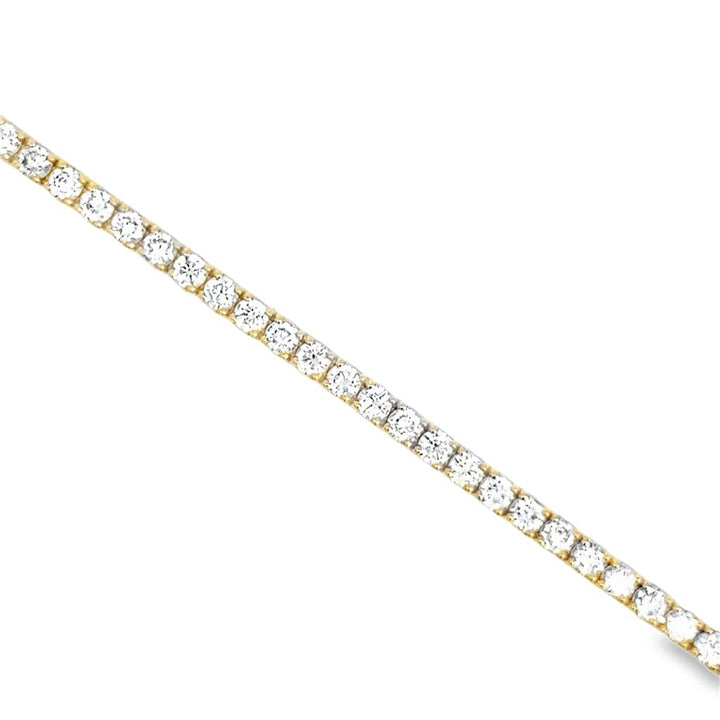 5.28 CTW Diamond 14K Yellow Gold Tennis Bracelet