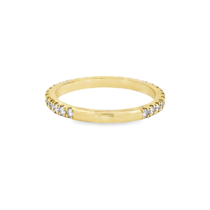 0.31 CTW Diamond 18K Yellow Gold Wedding Band