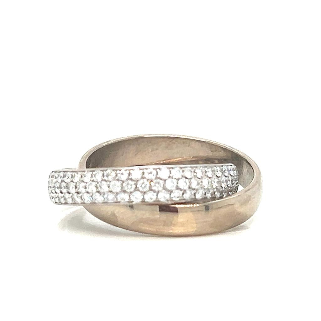Tiffany & Co. Paloma Picasso 0.50 CTW Diamond 18K White Gold Pave Ring