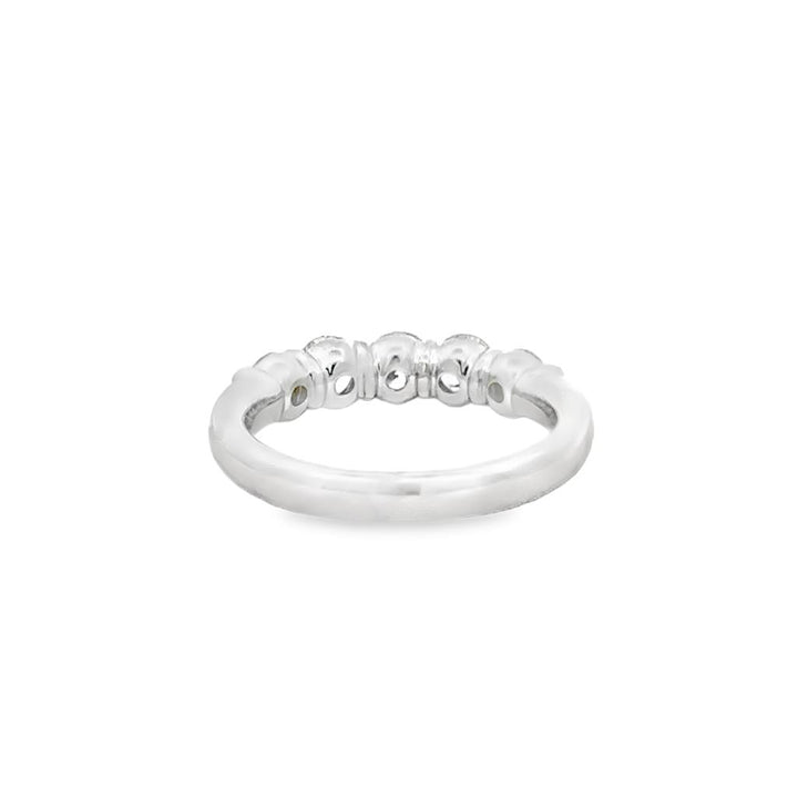 1.31 CTW Diamond Wedding Band in 14K White Gold – Size 6.5