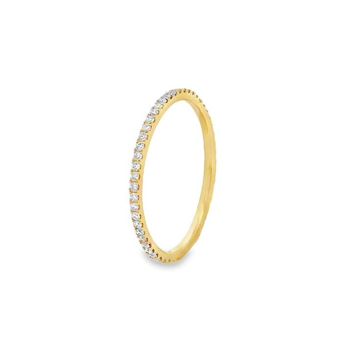 0.32 CTW Diamond 14K Yellow Gold Eternity Band Ring