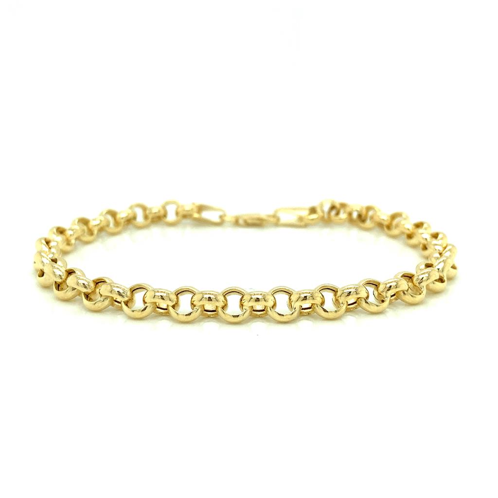14K Yellow Gold 5.2mm Rolo Bracelet