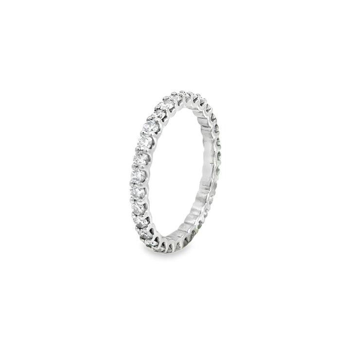 0.90 CTW Diamond 14K White Gold Eternity Band Ring