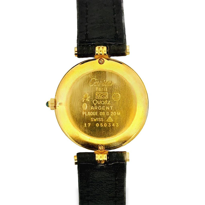 Pre-Owned Cartier Must de Cartier with Lapis Dial - Gold-Plated 925 Silver