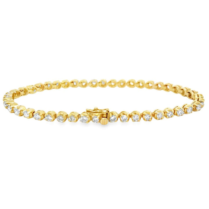 Pre-Owned 3.00 CTW Diamond 14K Yellow Gold Tennis Bracelet