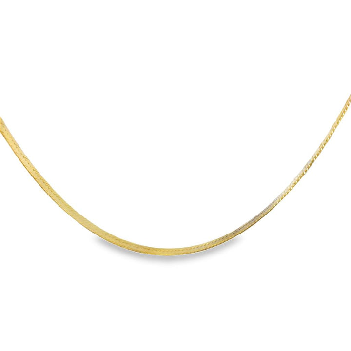 Pre-Owned 14K Yellow Gold 4.5mm Herringbone Chain Necklace