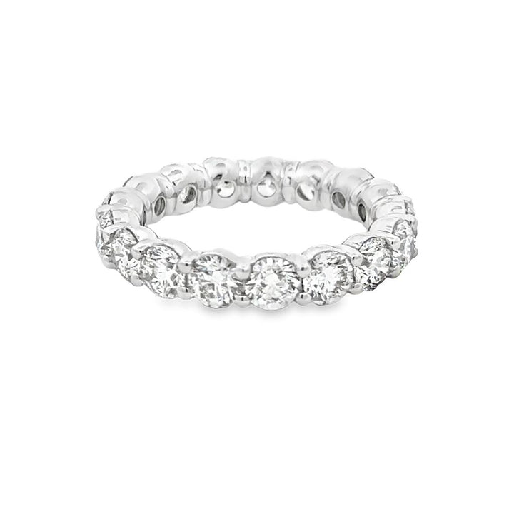 4.16 CTW Diamond Eternity Band in Platinum – Size 6.5