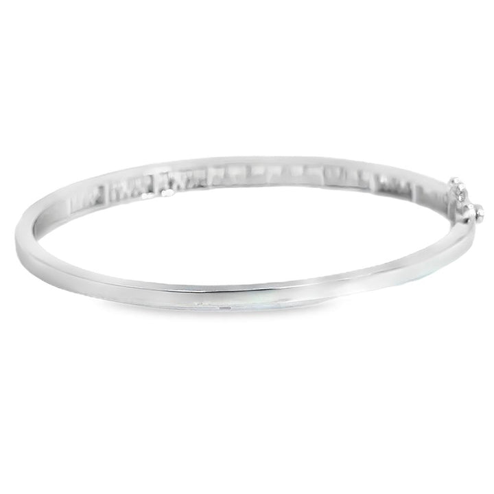 1.75 CTW Baguette and Round Diamond Bracelet in 14K White Gold