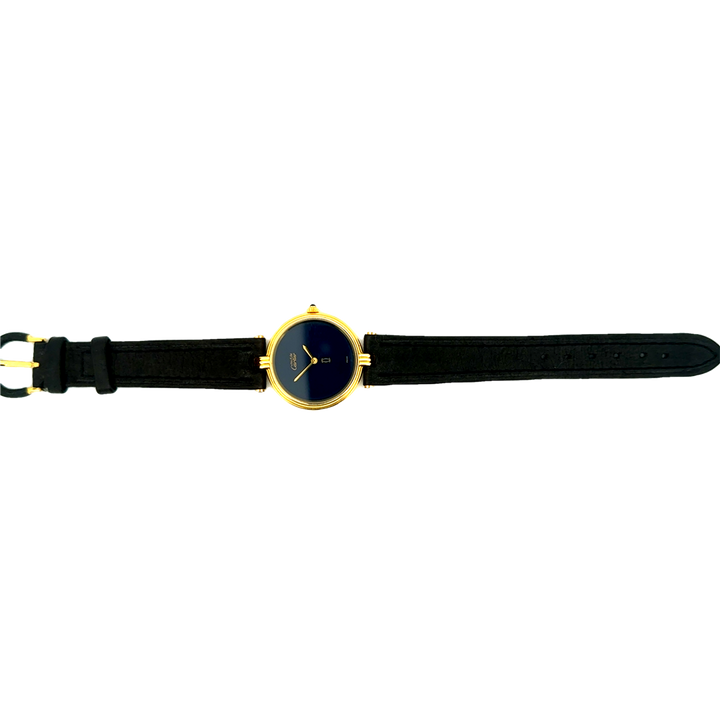 Pre-Owned Cartier Must de Cartier with Lapis Dial - Gold-Plated 925 Silver