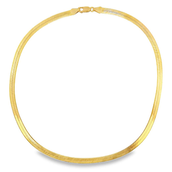 Pre-Owned 14K Yellow Gold 4.5mm Herringbone Chain Necklace