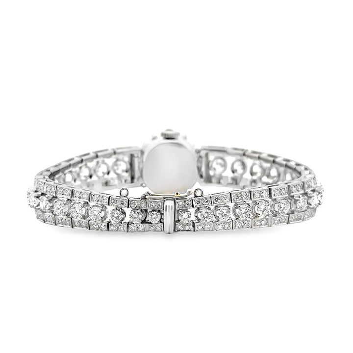 Pre-Owned 7.71 CTW Diamond Rolex Bracelet in 18K White Gold, 6.5" Long