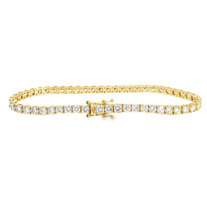5.28 CTW Diamond 14K Yellow Gold Tennis Bracelet