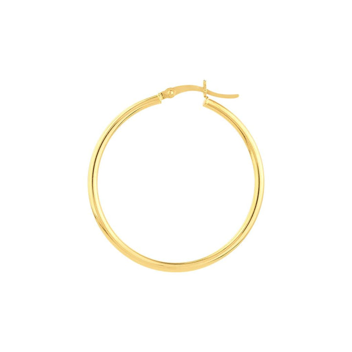 14 Karat Yellow Gold Polished Hoop Earrings