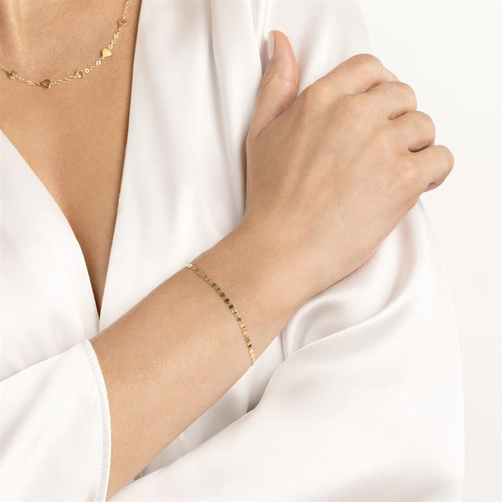 14K Yellow Gold 2.70mm Valentino Chain Bracelet