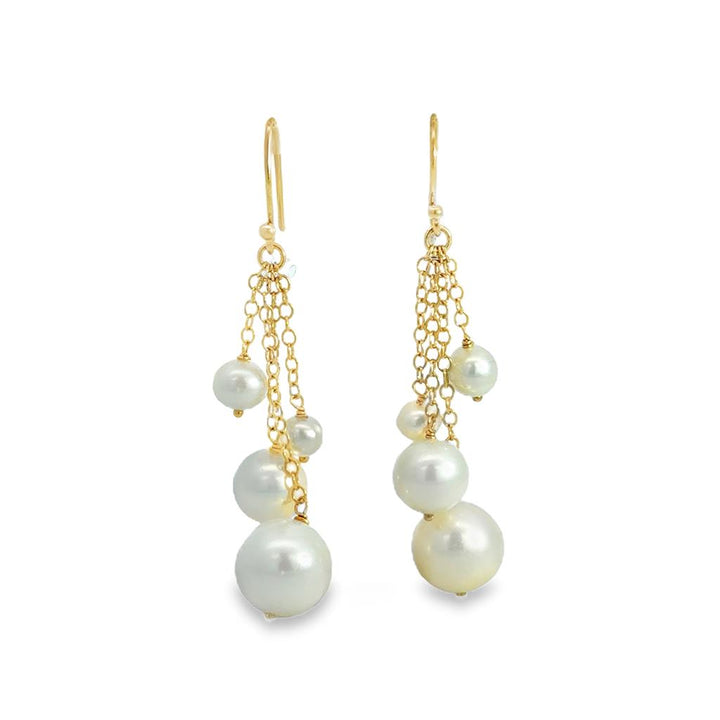 Ippolita 18K Yellow Gold Multi-Drop Pearl Earrings