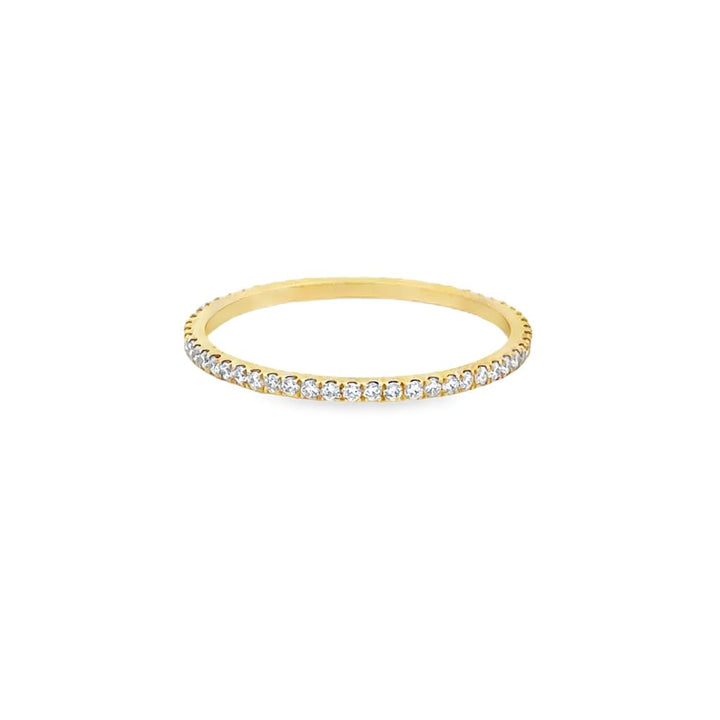 0.32 CTW Diamond 14K Yellow Gold Eternity Band Ring