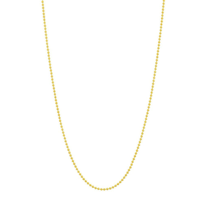 14K Yellow Gold 1mm Bead Chain