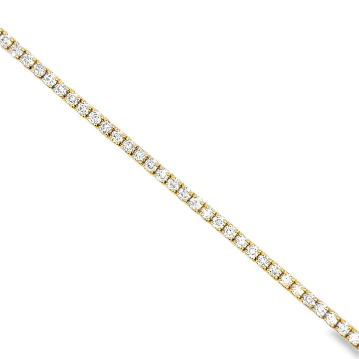 2.07 CTW Diamond 14K Yellow Gold Tennis Bracelet