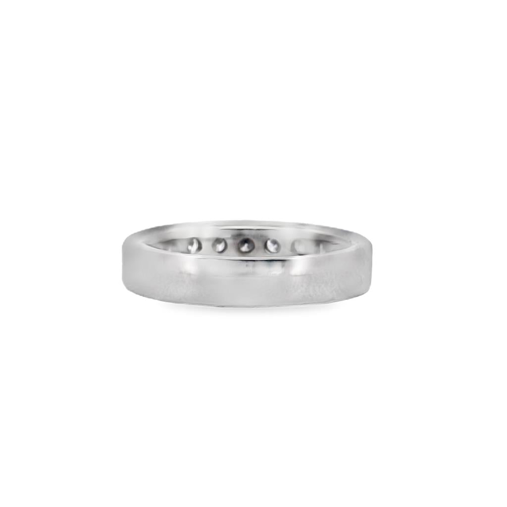 0.65 CTW Diamond 14K White Gold Channel-Set Band Ring