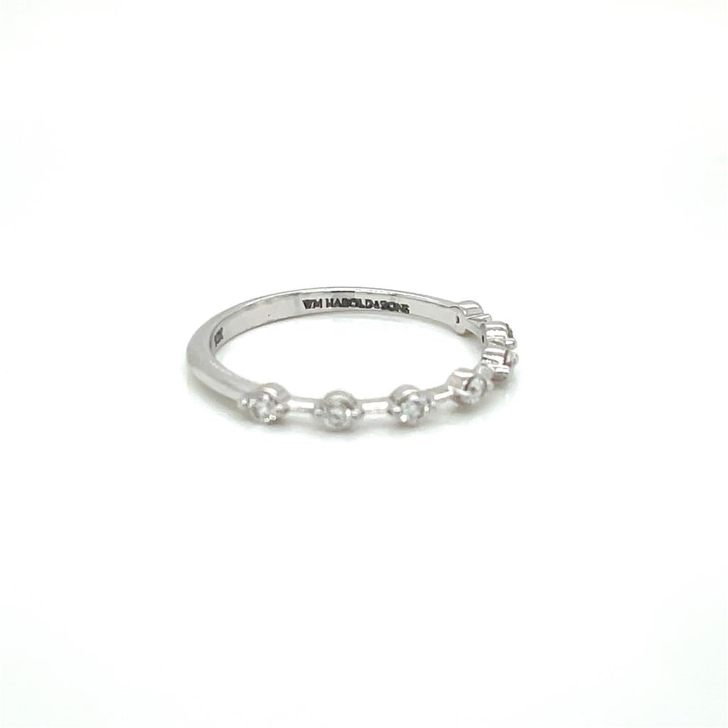White Gold .17ct Spaced Out Diamond Band