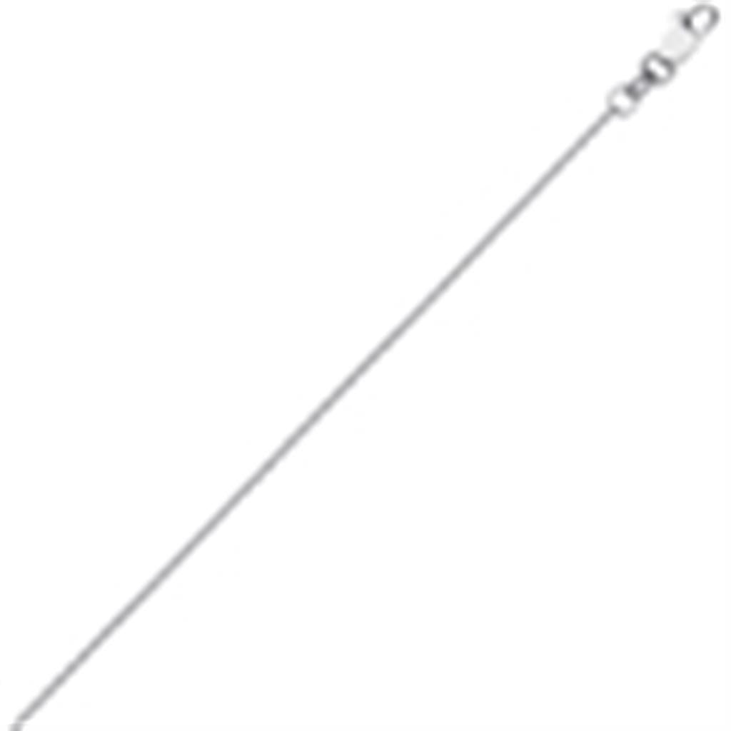 14K White Gold 18" Medium Cable Chain