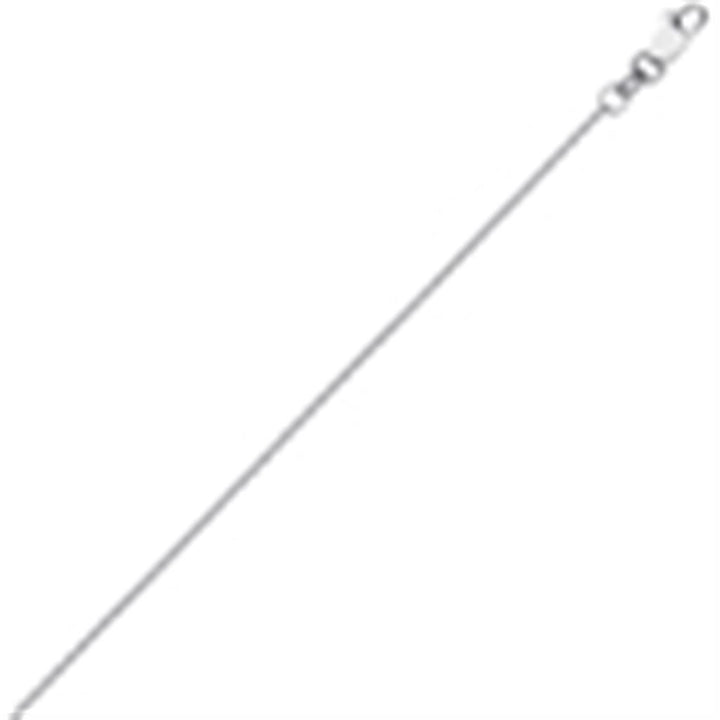 14K White Gold 18" Medium Cable Chain