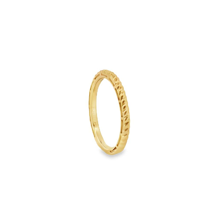 14K Yellow Gold Twisted Stackable Band – 1.75mm