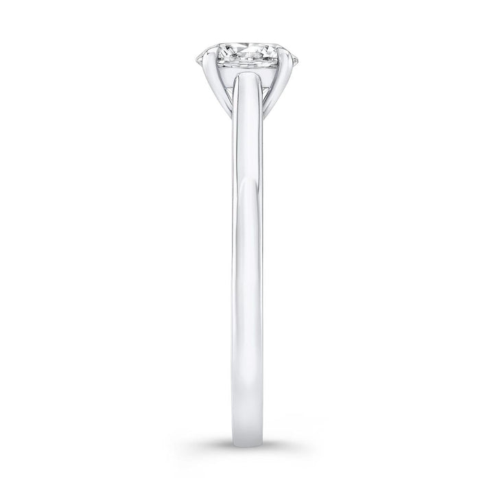 Classic Four-Prong Engagement Ring Mounting in 18K White Gold