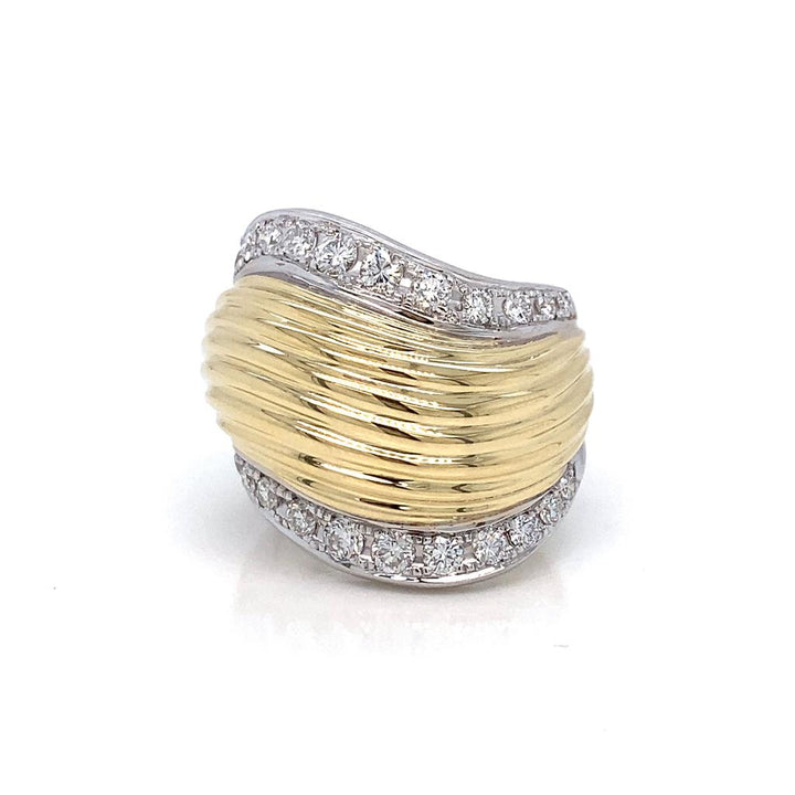 Sal Praschnik 0.73 CTW Diamond 18K Yellow Gold Ring