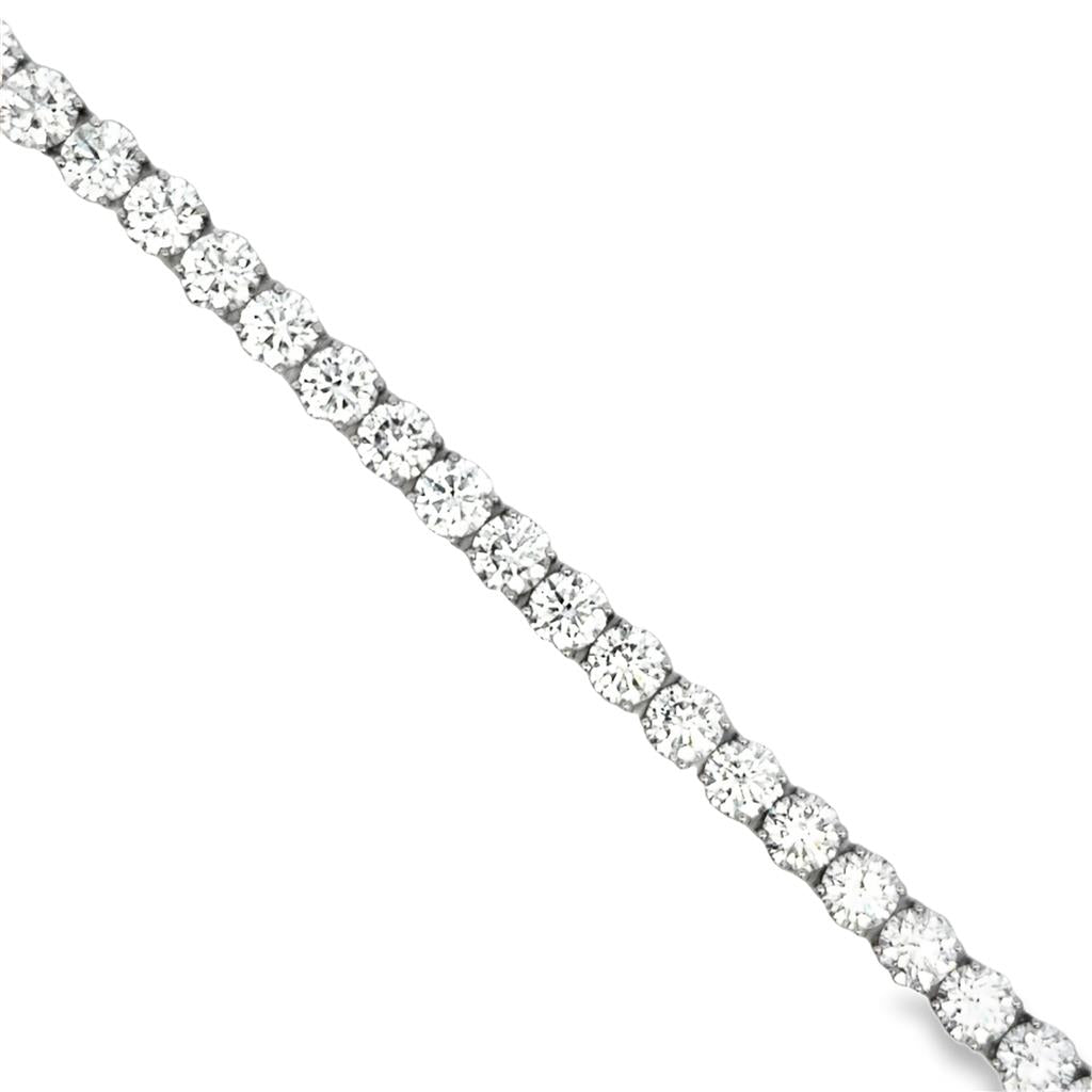 17.47 CTW Diamond 14K White Gold Tennis Bracelet