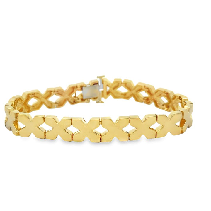 Pre-Owned 14K Yellow Gold 8.4mm X-Link Bracelet