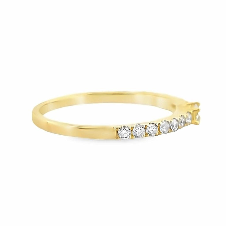 Baguette Diamond Band with 0.34 CT Diamonds in 14K Yellow Gold