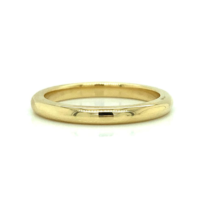 18K Yellow Gold 2.2mm Wedding Band