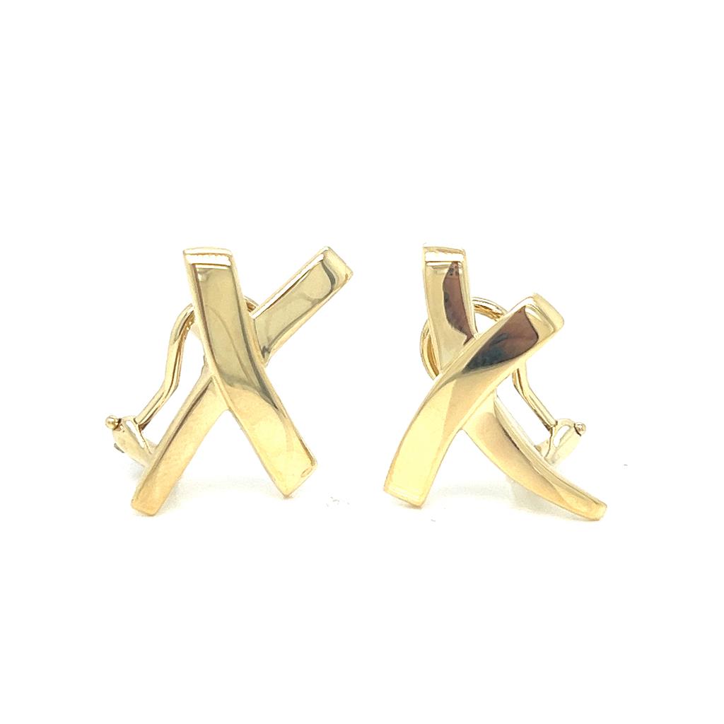 Tiffany & Co. 18K Yellow Gold Paloma Picasso X Earrings