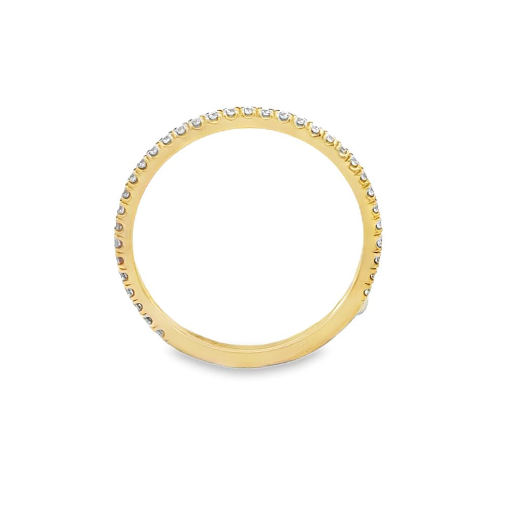 0.26 CTW Diamond 18K Yellow Gold Wedding Band – 1.8mm