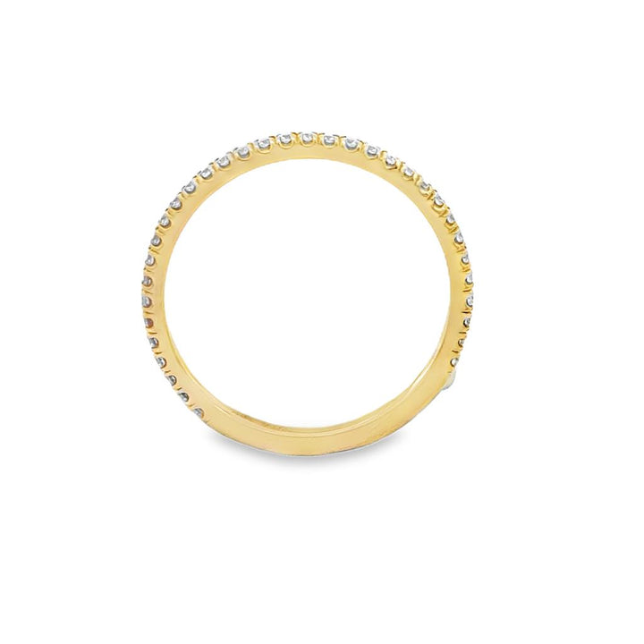 0.26 CTW Diamond 18K Yellow Gold Wedding Band – 1.8mm