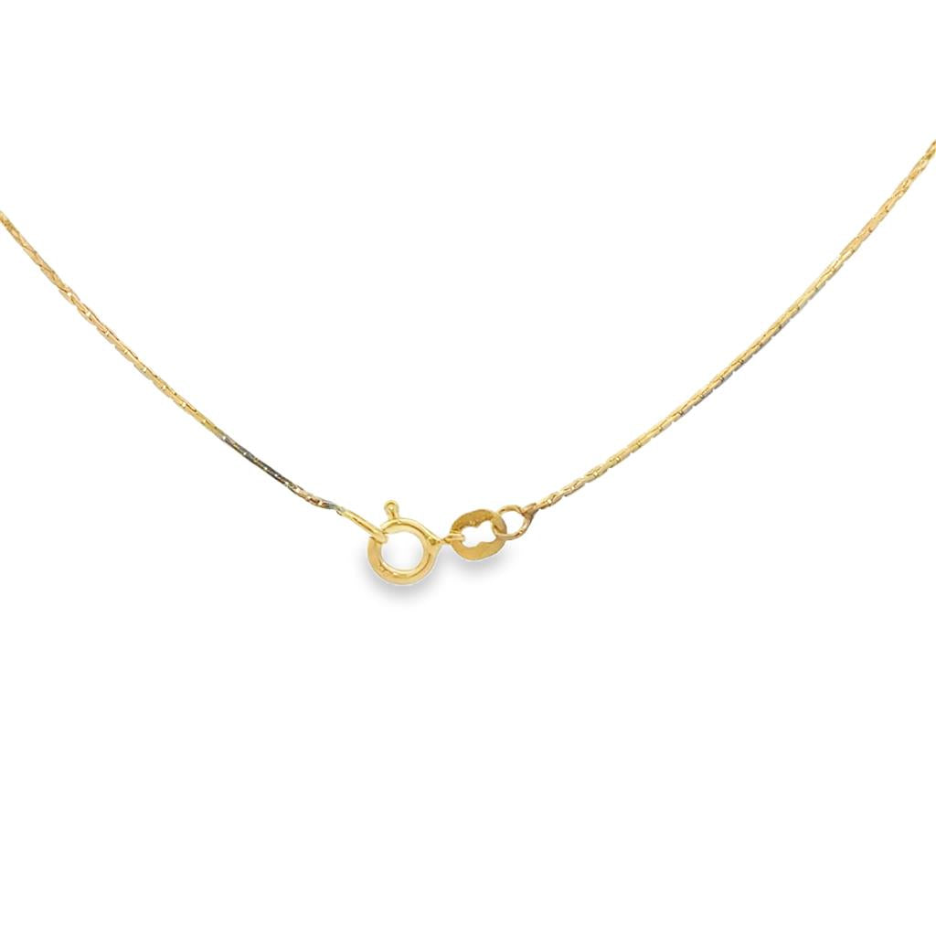 14K Yellow Gold 18" Box Chain Necklace