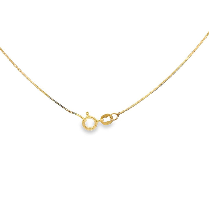 14K Yellow Gold 18" Box Chain Necklace