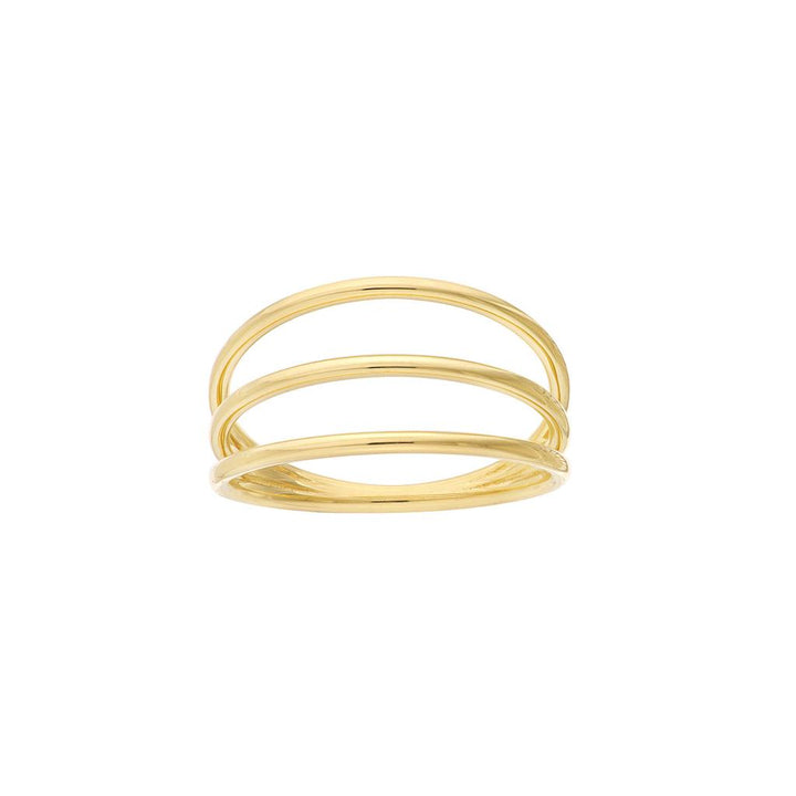 14KY Gold Triple Dome Ring
