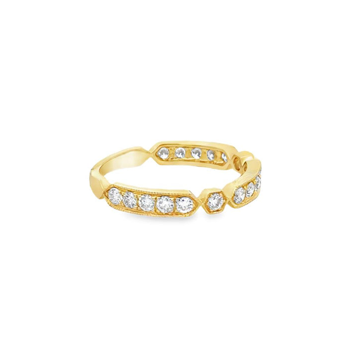 0.29 CTW Diamond 14K Yellow Gold Band – 3mm