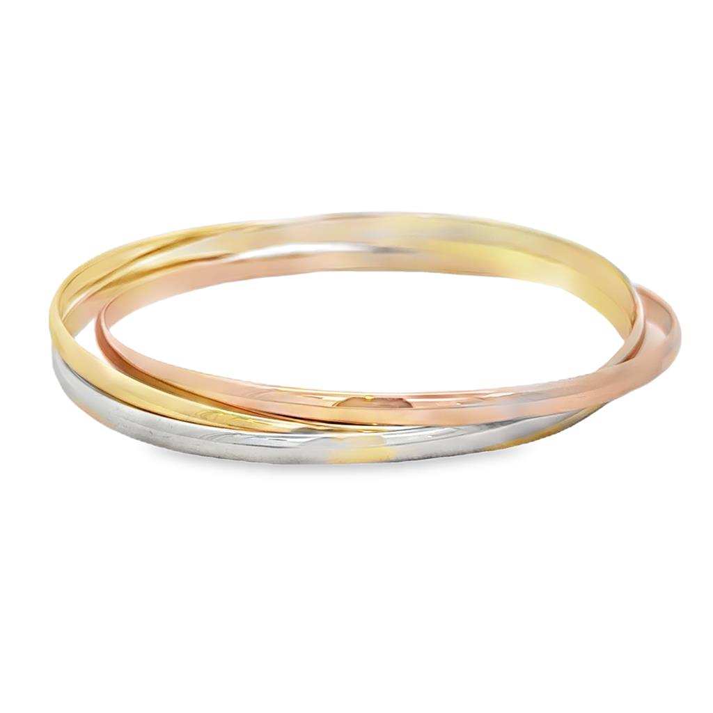 Pre-Owned Cartier 18K Tri-Gold Bangle Bracelets