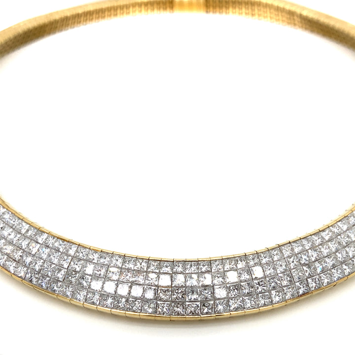 65.15ct Princess Cut Diamond Necklace