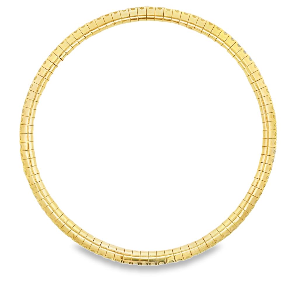2.00 CTW Diamond Stretch Bracelet in 14K Yellow Gold – 3.8mm, New